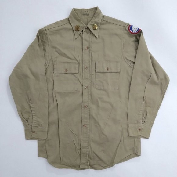 U.S. Military Shirts Vintage Wwii Era Mens Sanforized Us Military